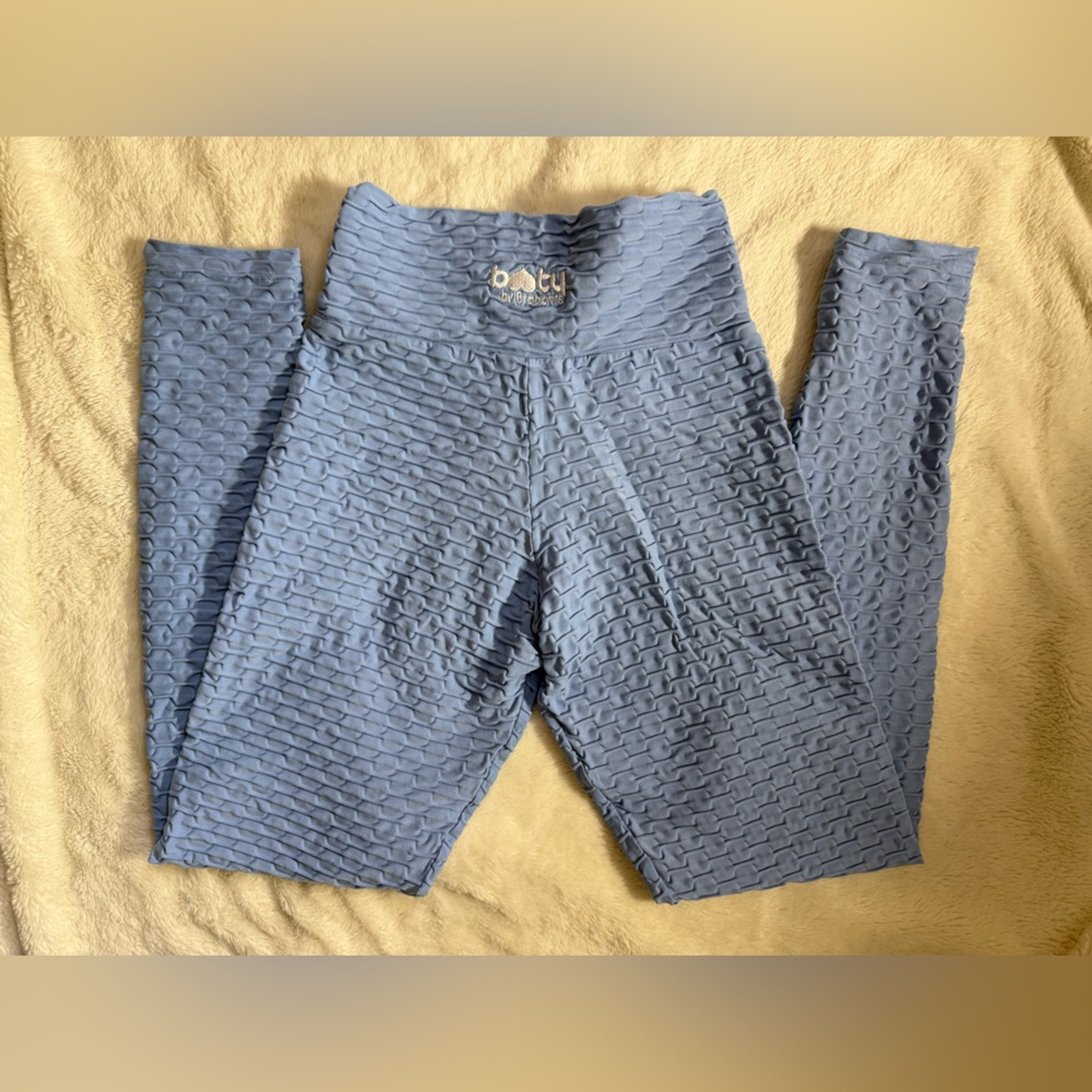 Booty by Brabants Sky Blue Textured Leggings